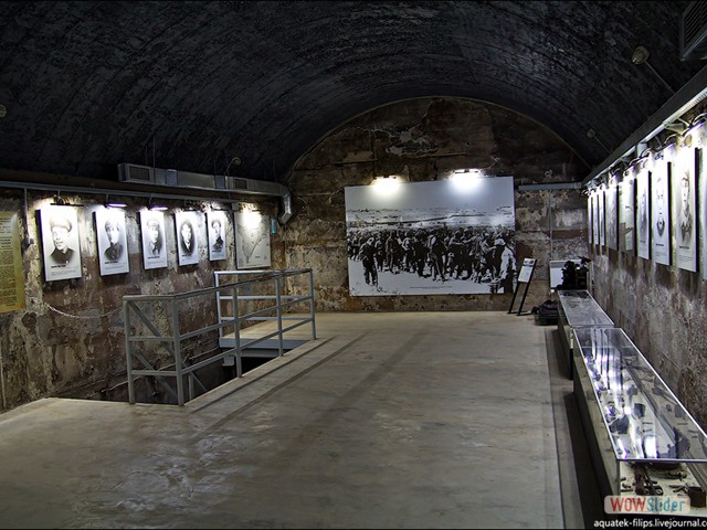 Одно из многочисленных подземных помещений музея «35-й батареи»